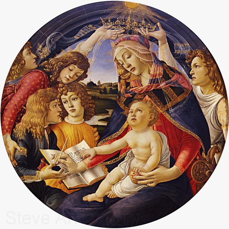 Sandro Botticelli Madonna del Magnificat (mk08) Norge oil painting art